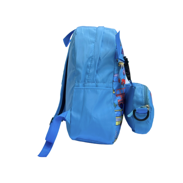 Дитячий рюкзак-сумка для хлопчиків, пенал в комплекті, блакитний