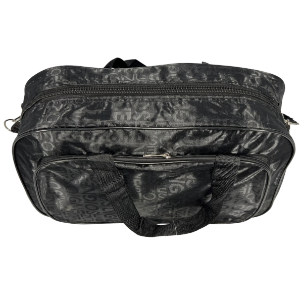 Дорожная сумка-саквояж на два отделения, 32 л, черная Дорожная сумка-саквояж на два отделения, 32 л, черная