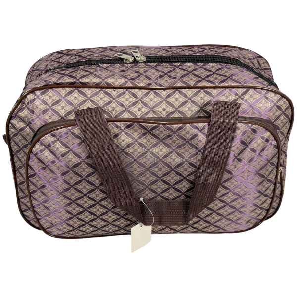 Дорожная сумка-саквояж на два отделения, 32 л, коричневая Дорожная сумка-саквояж на два отделения, 32 л, коричневая