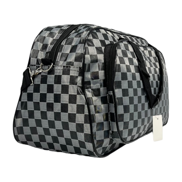 Дорожная сумка-саквояж на два отделения, 32 л, серая Дорожная сумка-саквояж на два отделения, 32 л, серая