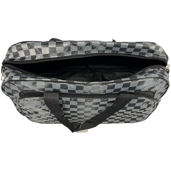 Дорожная сумка-саквояж на два отделения, 32 л, серая Дорожная сумка-саквояж на два отделения, 32 л, серая