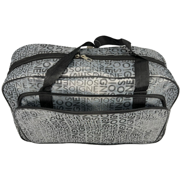 Дорожная сумка-саквояж на два отделения, 36 л, серая Дорожная сумка-саквояж на два отделения, 36 л, серая