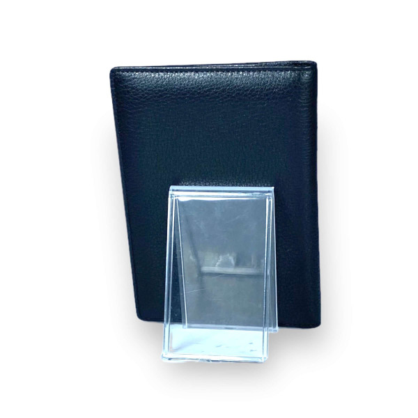 Обложка для документов Moro натуральная кожа 5 ячеек для карточек размер: 14*10*1 см черная