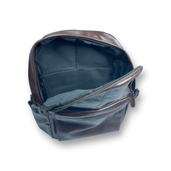 Рюкзак міський,  зекошкіри, 20 л, 1 відділ,  2 бокові кишені, фронтальна кишеня, коричневий