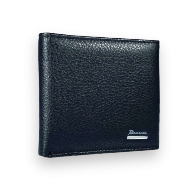 Кошелек мужской, кожа, 2 отделения, черный Кошелек мужской, кожа, 2 отделения, черный