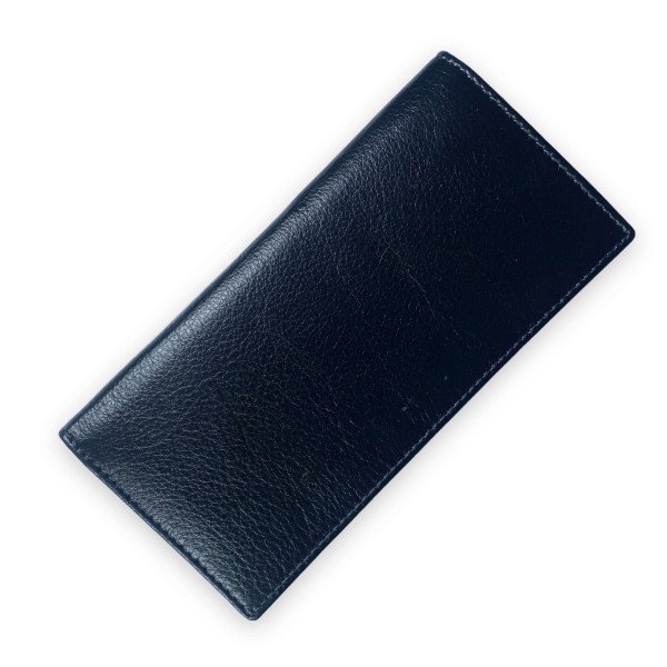 Кошелек мужской, натуральная кожа, 2 отделения для купюр, черный Кошелек мужской, натуральная кожа, 2 отделения для купюр, черный