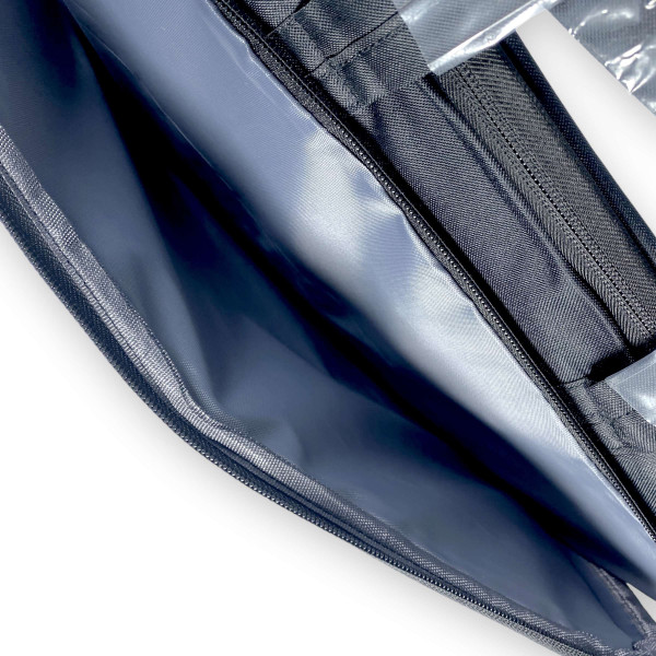 Портфель для ноутбука, одне відділення, одна фронтальна кишеня, розмір 40*28*5 см, чорний