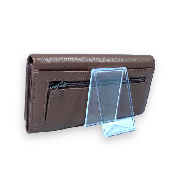 Кошелек женский, кожаный, 4 отделения для купюр, цвет коричневый Кошелек женский, кожаный, 4 отделения для купюр, цвет коричневый