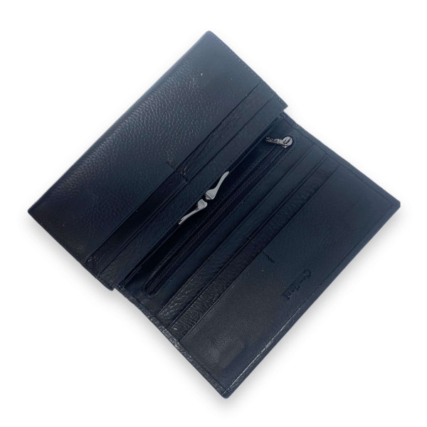 Кожаный женский кошелек, черный цвет Кожаный женский кошелек, черный цвет