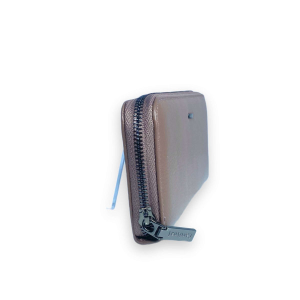 Жіночий гаманець, шкіряний, коричневий, з застібкою на блискавці Жіночий гаманець, шкіряний, коричневий, з застібкою на блискавці