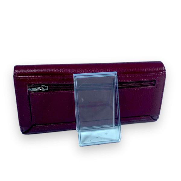 Женский кошелек кожаный, 3 отдела для купюр, 12 для карт, цвет бургунди. Женский кошелек кожаный, 3 отдела для купюр, 12 для карт, цвет бургунди.