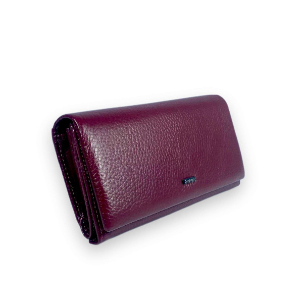 Женский кошелек кожаный, 3 отдела для купюр, 12 для карт, цвет бургунди. Женский кошелек кожаный, 3 отдела для купюр, 12 для карт, цвет бургунди.