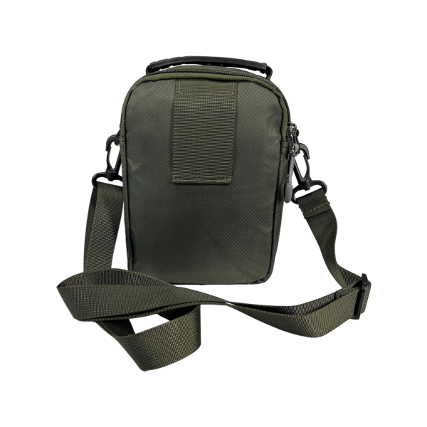 Сумка через плечо на три отделения, 3 л, крепкая ручка для переноса, зеленая Сумка через плечо на три отделения, 3 л, крепкая ручка для переноса, зеленая