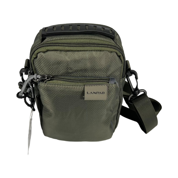 Сумка через плечо на три отделения, 3 л, крепкая ручка для переноса, зеленая Сумка через плечо на три отделения, 3 л, крепкая ручка для переноса, зеленая