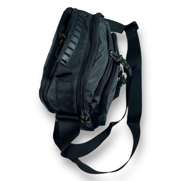 Сумка через плечо, 5 л, 2 отделения, 3 фронтальних кармана, серая Сумка через плечо, 5 л, 2 отделения, 3 фронтальних кармана, серая