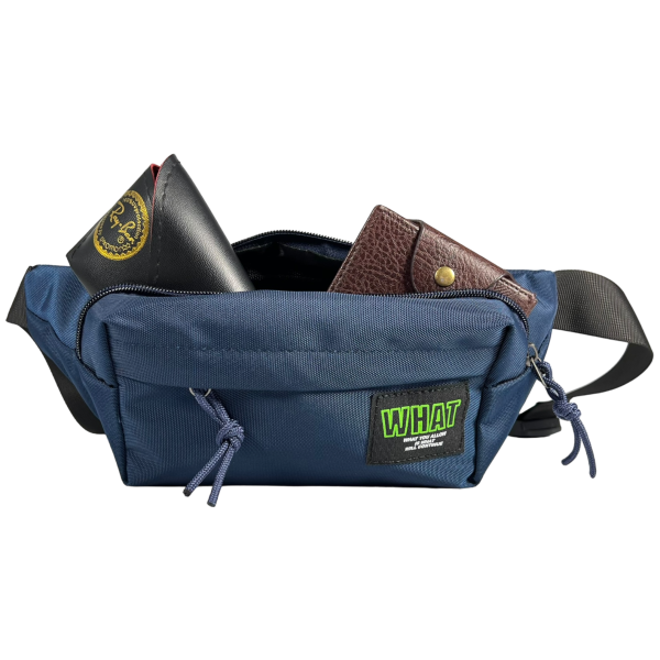 Сумка-бананка на два відділення, водонепроникна тканина, синя Сумка-бананка на два відділення, водонепроникна тканина, синя