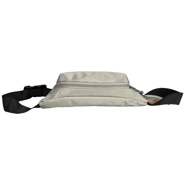 Комфортна сумка-бананка на два відділення, сіра Комфортна сумка-бананка на два відділення, сіра