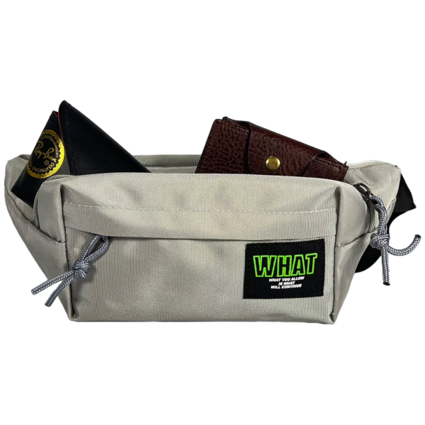 Комфортна сумка-бананка на два відділення, сіра Комфортна сумка-бананка на два відділення, сіра