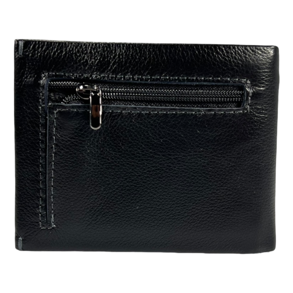 Шкіряний чоловічий гаманець з застібкою на блискавці та слотами для sim-карт Шкіряний чоловічий гаманець з застібкою на блискавці та слотами для sim-карт