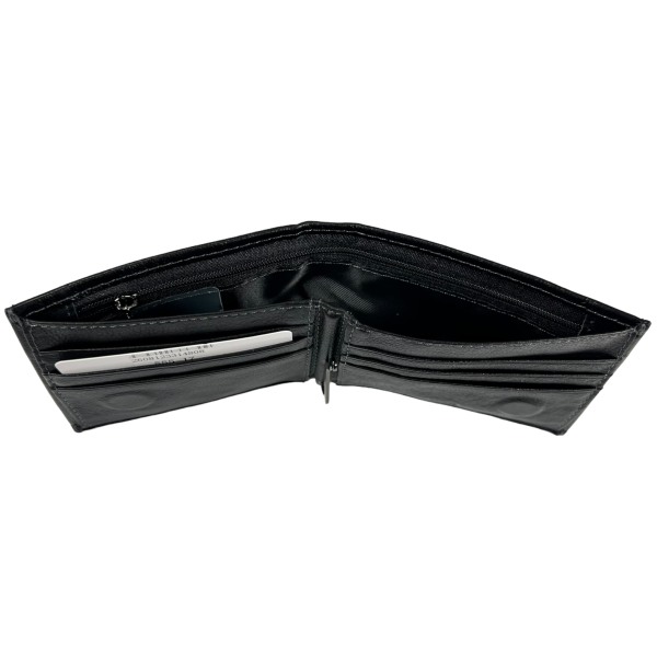 Шкіряний чоловічий гаманець з застібкою на блискавці та слотами для sim-карт Шкіряний чоловічий гаманець з застібкою на блискавці та слотами для sim-карт