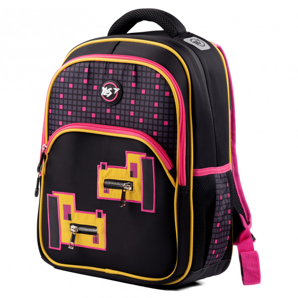 Рюкзак школьный полукаркасный ES S-40 Pixel dog, два отделения, фронтальный карман, боковые карманы Рюкзак школьный полукаркасный ES S-40 Pixel dog, два отделения, фронтальный карман, боковые карманы