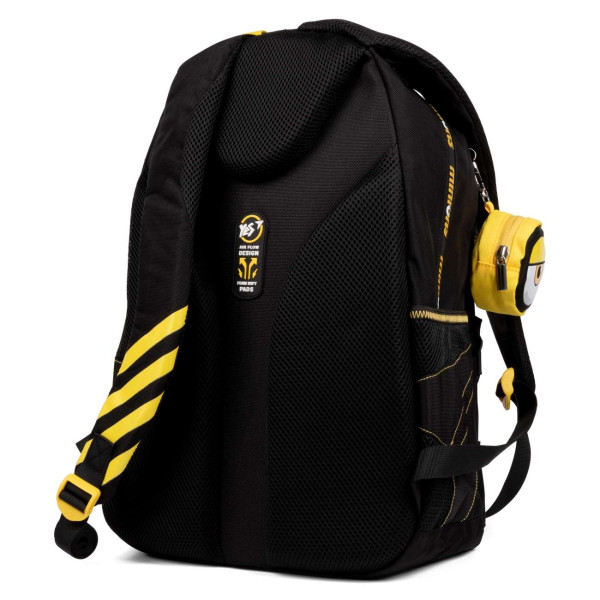 Шкільний рюкзак YES, два відділення, одна фронтальна кишеня, бічні кишені, чорний Minions Шкільний рюкзак YES, два відділення, одна фронтальна кишеня, бічні кишені, чорний Minions