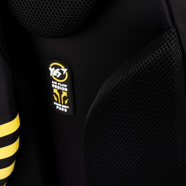 Шкільний рюкзак YES, два відділення, одна фронтальна кишеня, бічні кишені, чорний Minions Шкільний рюкзак YES, два відділення, одна фронтальна кишеня, бічні кишені, чорний Minions