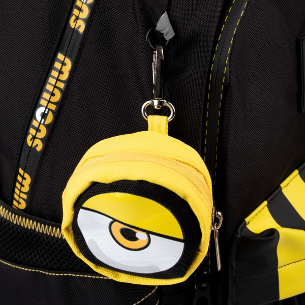 Шкільний рюкзак YES, два відділення, одна фронтальна кишеня, бічні кишені, чорний Minions Шкільний рюкзак YES, два відділення, одна фронтальна кишеня, бічні кишені, чорний Minions
