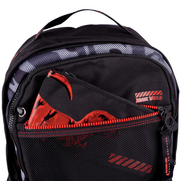 Школьный рюкзак YES, два отделения, фронтальные карманы, боковые карманы, черный Jurassic world Школьный рюкзак YES, два отделения, фронтальные карманы, боковые карманы, черный Jurassic world