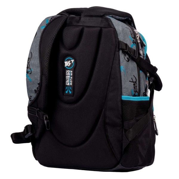 Школьный рюкзак YES, два отделения, фронтальные карманы, боковые карманы, серий Hungry Школьный рюкзак YES, два отделения, фронтальные карманы, боковые карманы, серий Hungry