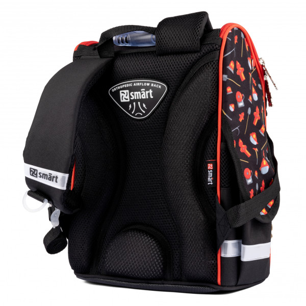 Рюкзак школьный каркасный Smart PG-11 Fireman одно отделение, фронтальный карман, боковые карманы Рюкзак школьный каркасный Smart PG-11 Fireman одно отделение, фронтальный карман, боковые карманы