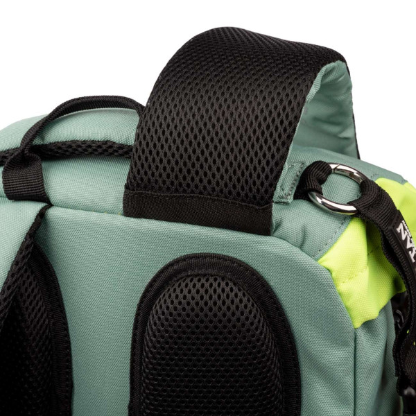 Шкільний рюкзак YES by Andre Tan, одне відділення, дві фронтальні кишені, чорно-зелений Шкільний рюкзак YES by Andre Tan, одне відділення, дві фронтальні кишені, чорно-зелений