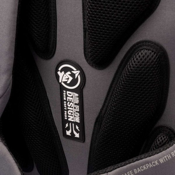 Шкільний рюкзак YES by Andre Tan, одне відділення, дві фронтальні кишені, чорно-сірий Шкільний рюкзак YES by Andre Tan, одне відділення, дві фронтальні кишені, чорно-сірий