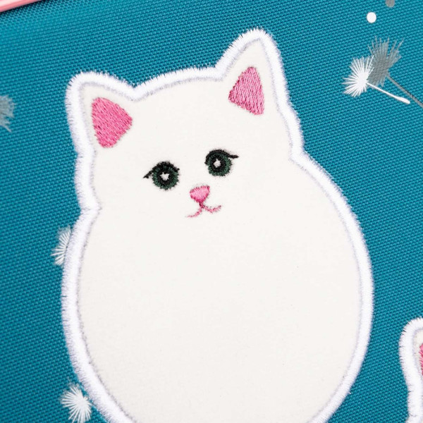 Шкільний рюкзак YES, каркасний, два відділення, фронтальна кишеня, синій Dandelion Cats