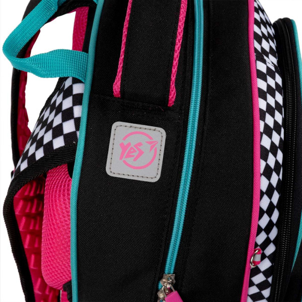 Рюкзак школьный, ортопедический, полукаркасный, YES Lovely Smile, два отделения, фронтальный карман Рюкзак школьный, ортопедический, полукаркасный, YES Lovely Smile, два отделения, фронтальный карман