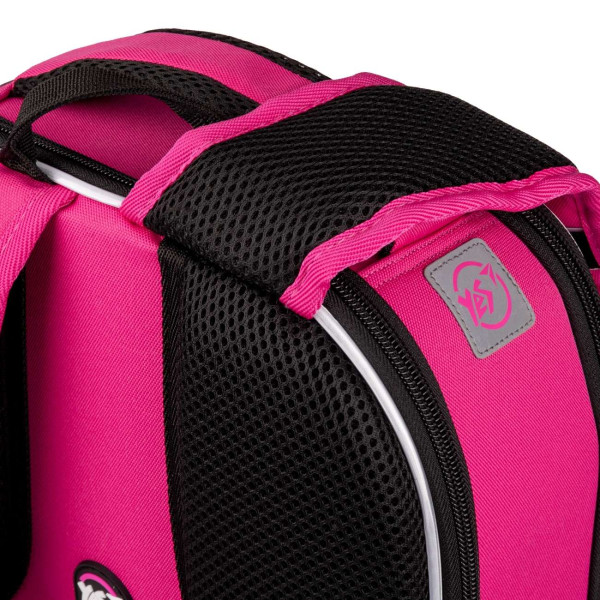 Школьный рюкзак YES, каркасный, два основных отделения, фронтальный карман, розовый Barbie Школьный рюкзак YES, каркасный, два основных отделения, фронтальный карман, розовый Barbie