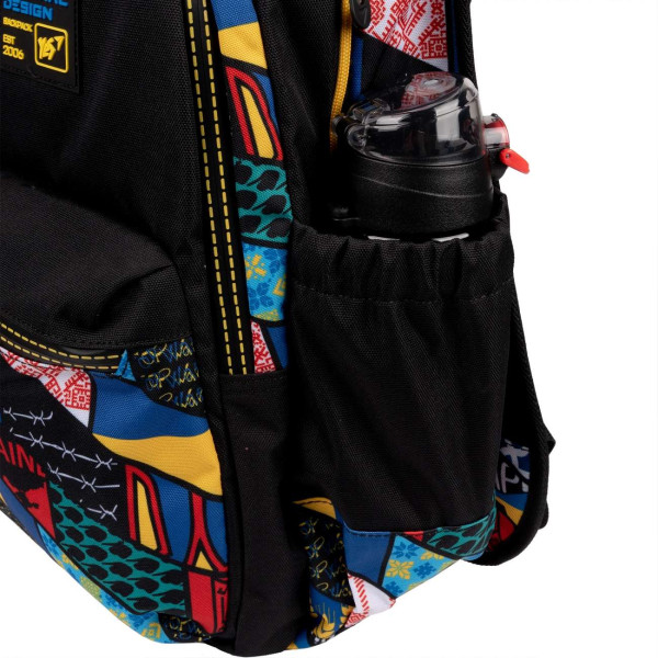 Школьный рюкзак YES, два отделения, один фронтальный карман, черный Welcome to Ukraine Школьный рюкзак YES, два отделения, один фронтальный карман, черный Welcome to Ukraine