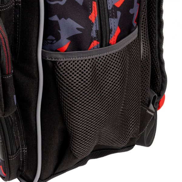 Шкільний рюкзак YES, одне відділення, три фронтальні кишені, сірий No Limits Шкільний рюкзак YES, одне відділення, три фронтальні кишені, сірий No Limits