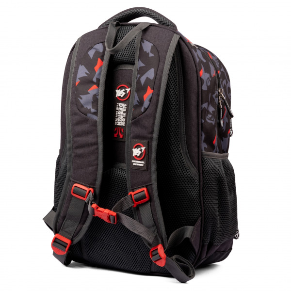 Шкільний рюкзак YES, одне відділення, три фронтальні кишені, сірий No Limits Шкільний рюкзак YES, одне відділення, три фронтальні кишені, сірий No Limits