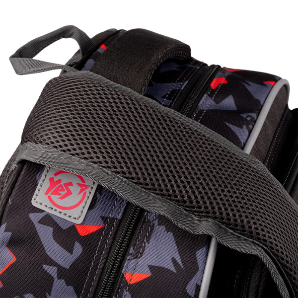 Шкільний рюкзак YES, одне відділення, три фронтальні кишені, сірий No Limits Шкільний рюкзак YES, одне відділення, три фронтальні кишені, сірий No Limits