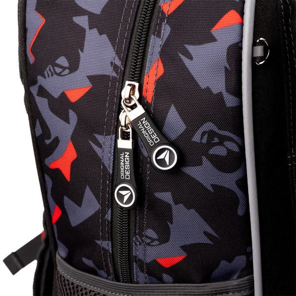 Шкільний рюкзак YES, одне відділення, три фронтальні кишені, сірий No Limits Шкільний рюкзак YES, одне відділення, три фронтальні кишені, сірий No Limits