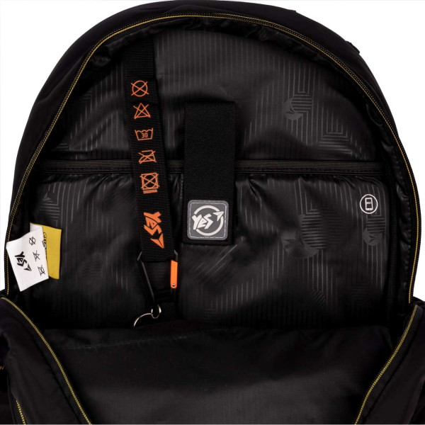 Шкільний рюкзак YES, два відділення, дві фронтальні кишені, бічні кишені, чорний Minions