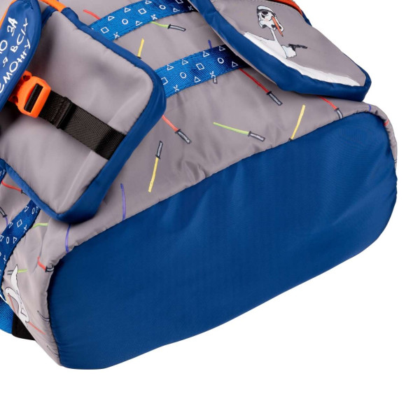 Шкільний рюкзак YES, одне відділення, дві знімні кишені, сірий Гусь