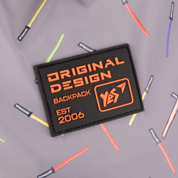 Шкільний рюкзак YES, одне відділення, дві знімні кишені, сірий Гусь