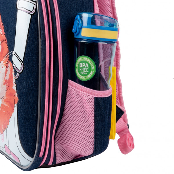 Школьный рюкзак 1 сентября каркасный, два отделения, два боковых кармана, синий My Little Pet Школьный рюкзак 1 сентября каркасный, два отделения, два боковых кармана, синий My Little Pet