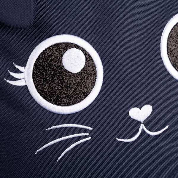 Школьный рюкзак 1 сентября для девочки, одно отделение, фронтальные карманы, темно-синий Big Years