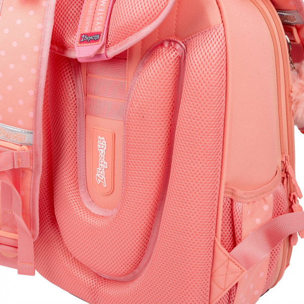 Школьный рюкзак 1 сентября, каркасный, два отделения, два боковых кармана, коралловый Dolly Dog Школьный рюкзак 1 сентября, каркасный, два отделения, два боковых кармана, коралловый Dolly Dog