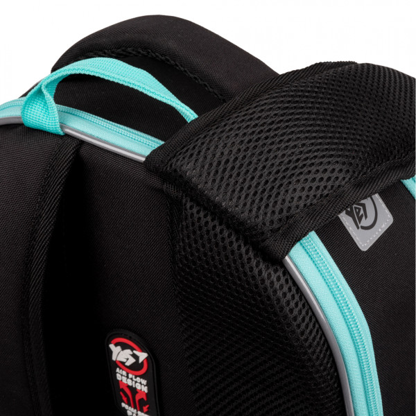 Школьный рюкзак YES Robohero H-100, каркасный, два отделения, два боковых кармана Школьный рюкзак YES Robohero H-100, каркасный, два отделения, два боковых кармана