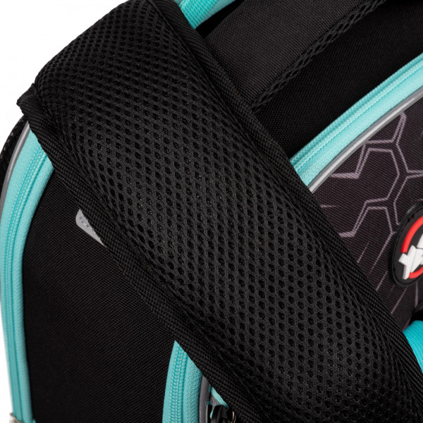 Школьный рюкзак YES Robohero H-100, каркасный, два отделения, два боковых кармана Школьный рюкзак YES Robohero H-100, каркасный, два отделения, два боковых кармана