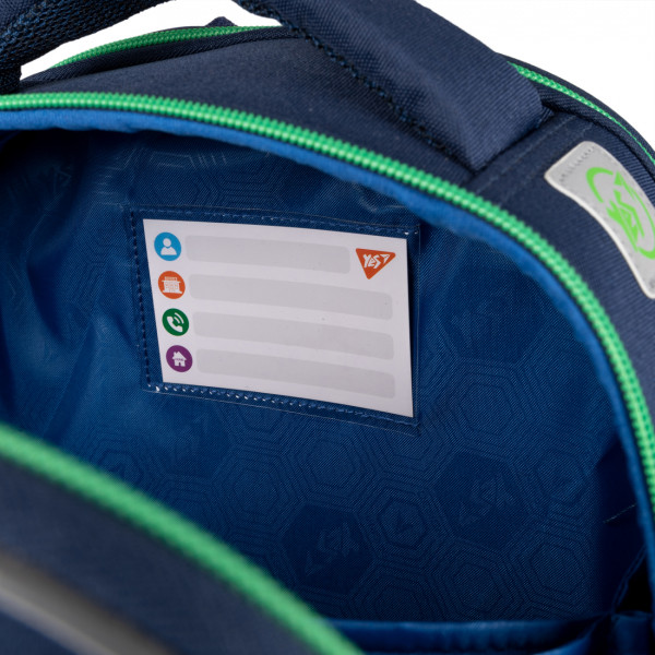 Школьный рюкзак YES Your Goal H-100, каркасный, два отделения, два боковых кармана Школьный рюкзак YES Your Goal H-100, каркасный, два отделения, два боковых кармана